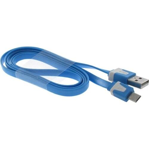 VA-FC-1M-BLW line 1M Blue w / Wht USB Cable A to Micro B