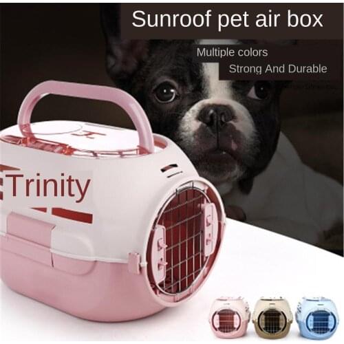 Puppy Air Plane Transport Box Breathable Cat Dog Pet Outdoor Travel Carrier Box For Cats And Small Dogs Pet Cat Cage