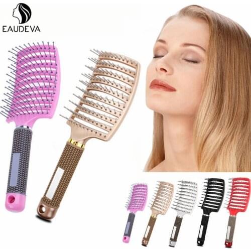 Women Comb Hairdressing Styling Tools Hair Brush Scalp Massage Comb Hairbrush Wet Curly Detangle Hair Brush Hairdressing Tools