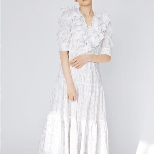 Japan Style Sweet Silm Bandage One Piece Fashion V-neck Vestido Feminino 2021 New Robe Elegant Chic Ruffles Design Dress Women
