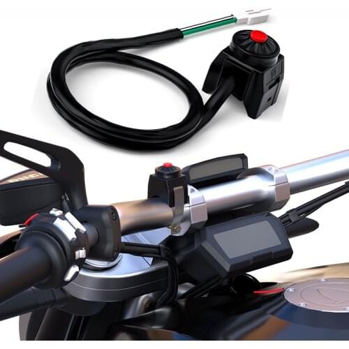 12V 22MM High-Quality Universal Black Durable Kill Stop Switch Horn Button