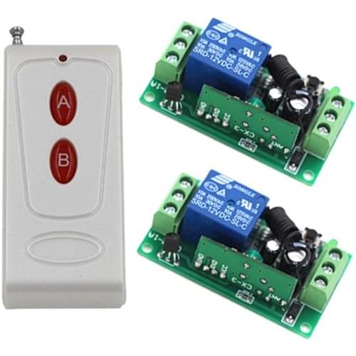 DC 12V 10A 1CH Wireless RF Remote Control Switch Remote Switch Transmitter Receiver SKU: 5125