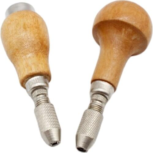 2pcs Jewelers Pin Vise With 1 Extra Collect Wood Graver Handle Hand Drill Jewerly Tools