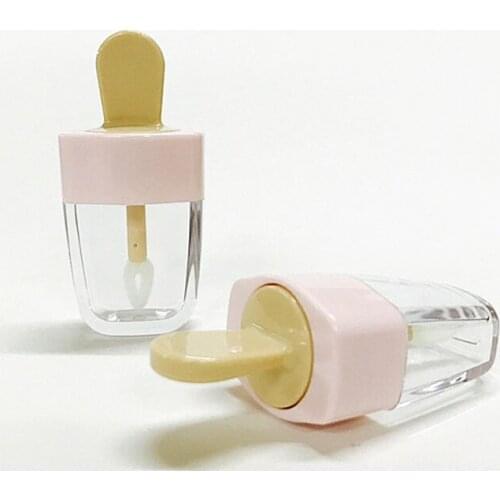 Top Quality 5ml Cute Pink Cream Empty Clear Liquid Lipstick Containers Lips Lip Balm Gloss for Women Makeup Wholesale 200pcs