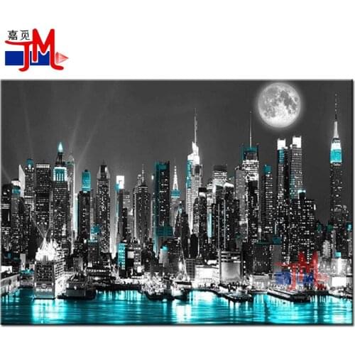 City Landscape 5D Diy Diamond Painting New York Night View 3D Diamond Mosaic Full Square Round Diamond Embroidery Best Gift