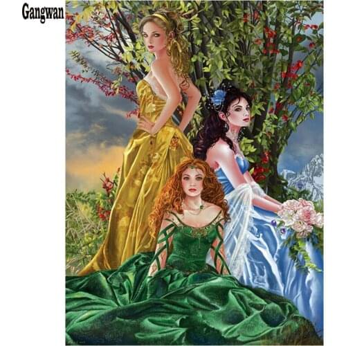 5D DIY square round diamond painting Tree Fairies beauty diamond embroidery full display cross stitch mosaic pattern home decor