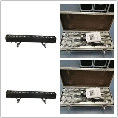 8 pieces with flight case wedding backdrop uplight indoor wall washers 18*12w 5in1 rgbwa leds 1 meter lights bar