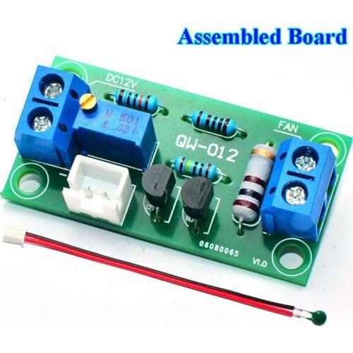 DC 12V Automatic Fan Temperature Control Module Controller Kits With Probe For Computer Power Amplifier