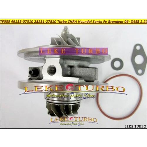 Free Ship Turbo Cartridge CHRA TF035 49135-07310 28231-27810 49135-07311 49135-07312 Turbocharger For HYUNDAI Santa Fe D4EB 2.2L