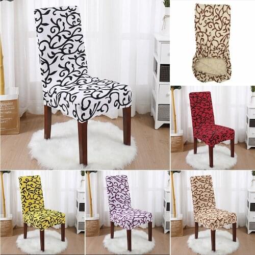 Printed Stretch Chair Cover Elastic Office Seat Chair Cover Slipcovers Restaurant Banquet Hotel Home Decoration