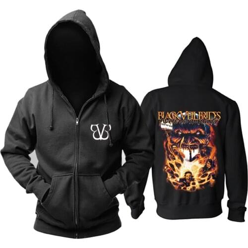 19 designs Harajuku Black Veil Brides Rock hoodies Sweatshirt shell jacket punk death heavy metal sudadera chandal streetwear