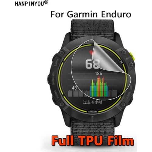 For Garmin Enduro Sports Wrist Smart Bracelet Clear Full Cover Soft TPU Hydrogel Film Screen Protector (Not Tempered Glass)