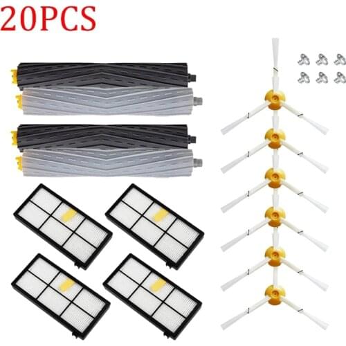 HEPA Filters & Brushes kit for iRobot Roomba 800 900 Series 860 870 880 890 960 980 990 Robot Vacuum Cleaner Parts Accessories