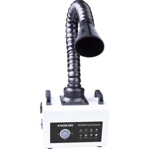 KNOKOO FES150S Mini Portable Fume Extractor for Desktop Use Mobile Phone Repair DIY Welding Soldering Smoke Absorber with CE