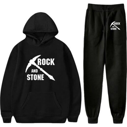 Deep Rock Galactic Game Two Piece Set Women Men Long Sleeve Hoodies+Jogger Pants Fashion Hot Sale Casual Streetwear Clothes