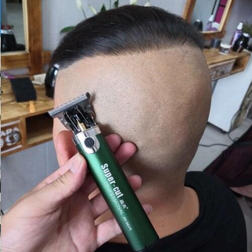 New USB Rechargeable Baldheaded Hair Clipper Electric Hair Trimmer Cordless Shaver Trimmer 0mm Men Barber Hair Cutting Machine