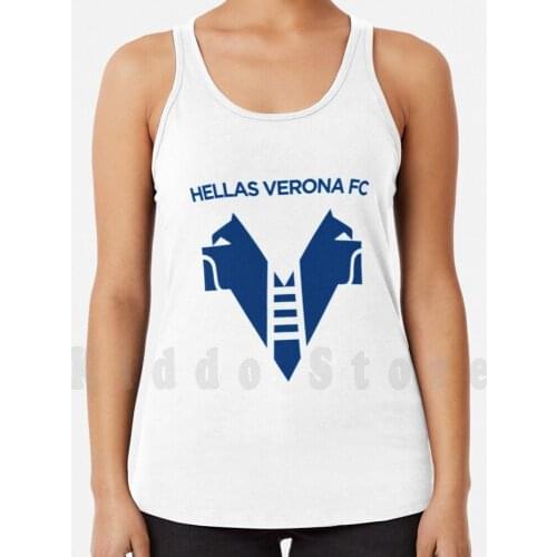 Hellas Verona Badge Tank Tops Vest Sleeveless Atalanta Benevento Crotone Genoa Hellas Verona Inter Lazio Napoli Parma