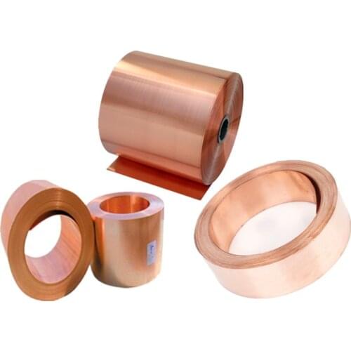 1Meter/LOT HIGH QUALITY Copper Strip Thickness 0.1/0.2/0.3/0.5/0.8/1.0MM*W30MM Red Copper Sheet Copper Foil Copper plate T2