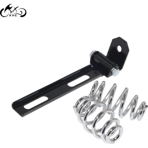 Motor Chrome Solo Seat Springs Black Bracket Mounting Hardware For Harley Honda Yamaha Kawasaki Suzuki Sportster Bobber Chopper