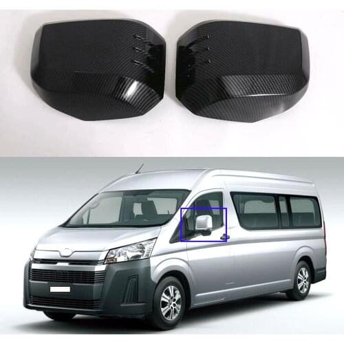 New Car-styling For TOYOTA Hiace 2019 Car Exterior Rear View Mirror Cover Trim ABS Molding Accessories 2pcs/set