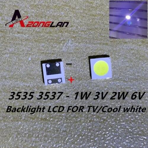 Original For LG LED LED LUMENS UNI SEOUL 2W 6V / 1W 3V 3535 Cool cold white LCD Backlight for TV 1000PCS