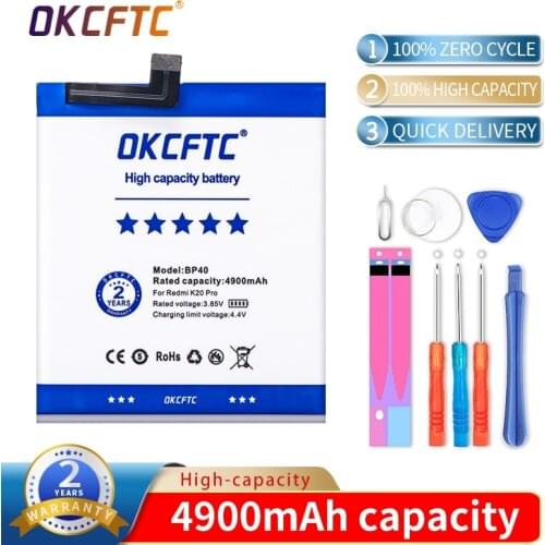 Original Replacement Battery BP40 For Xiaomi Redmi K20 Pro Mi 9T Pro Redmi K20Pro Premium Genuine Battery 4900mAh