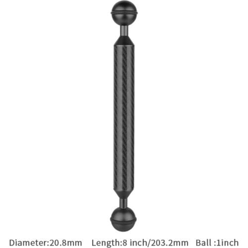 R58A Underwater Stabilizer Diving Tray Arm Holder with 2x 2-Hole Butterfly Ball Clamp