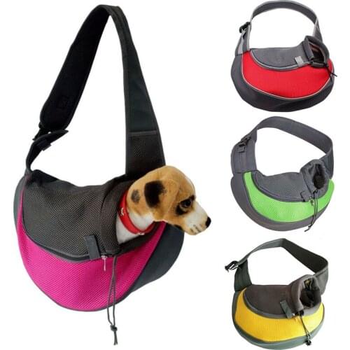 Dropshipping Pet Transport Cat Puppy Small Animal Dog Carrier Sling Mesh Front Travel Shoulder Bag Backpack Dog Accessories