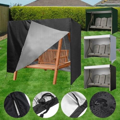 Patio Swing Chair Dust Protector Cover Canopy Top Cover Anti-UV Waterproof Oxford Ourdoor Hammock Three-seat Hanging Chair Cover