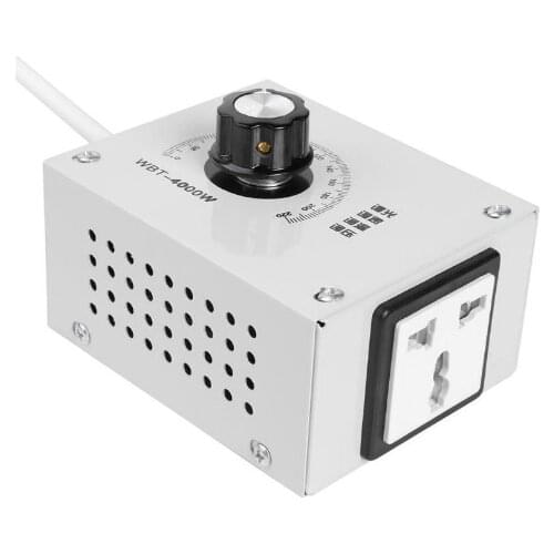 4000W 220V AC Fan Motor Governor Dimmer/Temperature Switch Voltage Regulator SCR Electronic Voltage Regulator 105*83*54mm