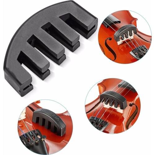 Rubber Violin Mute Silencer for 4/4 3/4 1/2 Violino Practice Accessories