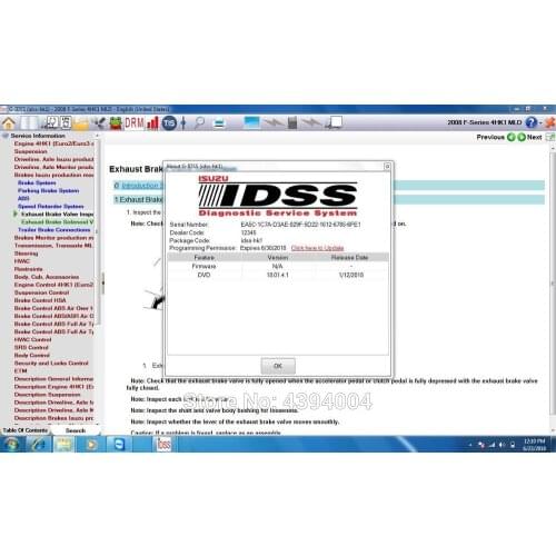 For Isuzu G-IDSS Export 2018+keygen+install video support nexiq - Isuzu Diagnostic Service System