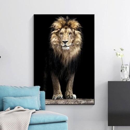 Modern Canvas Painting Animal art Poster Canvas Art Prints Wall Art Lion Picture for Living Room Home Decoration