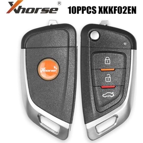 XHORSE XKKF02EN Universal Remote Car Key with 3 Buttons for VVDI Key Tool (English Version)10PCS