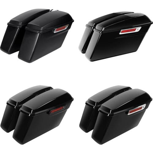 Motorcycle Hard Saddle Bags Trunk W/ Latch keys For Harley Touring Electra Glide Road Glide Road King 2014-2020