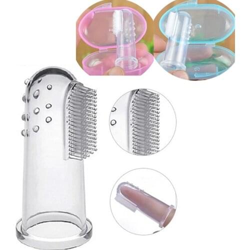 Teeth Clear Massage Soft Silicone Infant Rubber Cleaning Brush Baby Care Toothbr