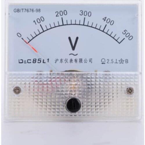 85L1 AC voltmeter 300v500V generator high precision pointer type mechanical power distribution switch box meter AC