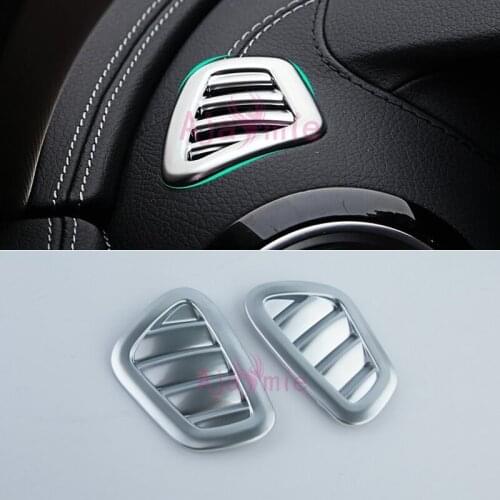 Accessories For Mercedes Benz E Class W213 2016-2018 Interior Air Conditoner Vent Cover Trim AC Outlet Panel Chrome Car Styling