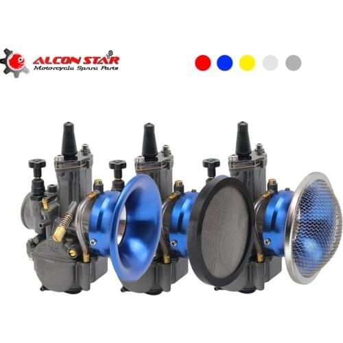 Alconstar-50mm Motorcycle Air Filter Wind Horn Cup Alloy Trumpet with Guaze High Flow Intake For Keihin PWK Koso KSR Oko 21-30mm