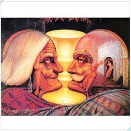 5D DIY Diamond painting Cross stitch Full Square/Round Diamond embroidery mosaic Funny abstract couple wall picture NEW022