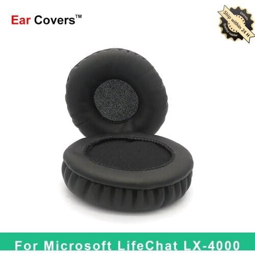 Ear Pads For Microsoft LifeChat LX4000 LX-4000 Headphone Earpads Replacement Headset Ear Pad PU Leather Sponge Foam