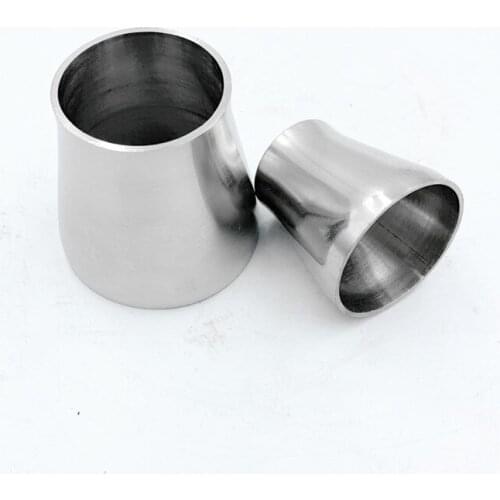 Free Shipping 19mm-102mm OD Butt Welding Reducer SUS 304 Stainless Steel Sanitary Pipe Fitting Homebrew Beer