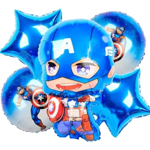 Disney Marvel Captain America Iron Man Hulk Cute Balloon Party Party Decoration Children Happy Birthday Balloons Party Supplies