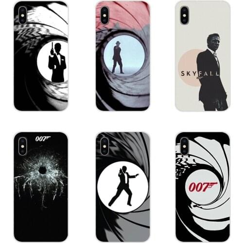For Xiaomi Mi4 Mi5 Mi5S Mi6 Mi A1 A2 5X 6X 8 9 Lite SE Pro Mi Max Mix 2 3 2S Accessories Phone Shell Case James Bond 007 Fullive