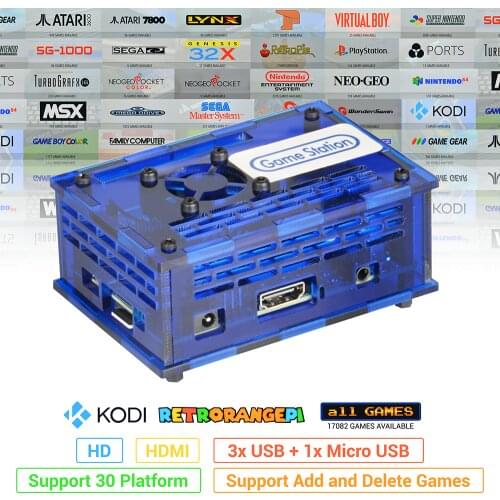 128GB RETRORANGEPI Game Station Arcade KODI DESKTOP MINI PC HDMI-Compatible 17000+ Games RETRO PIE SYSTEM KODI ARCADE FULL KIT
