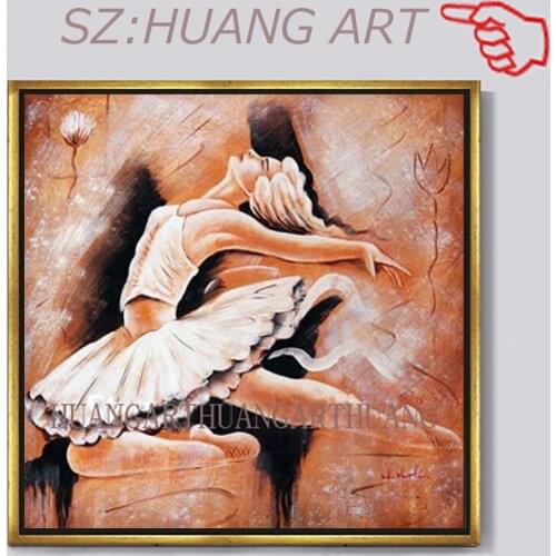 Dancing girl dance beauty paintings for living room by hand no frame home decoration oil painting pictures by numbers wall art