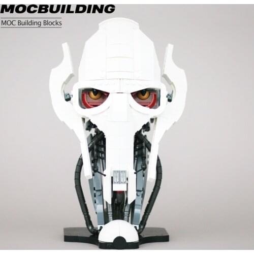 MOC Building Blocks New Movie ideas Space Series Wars Helmet Star Series Model White General Bust Toy Kids Xmas Gift DIY Bricks