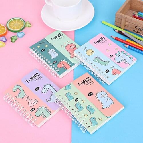 Cartoon Foreign Language Learning Coil Book Vocabulary Portable Pocket Notebook Diary Notepad School office supplies stationery
