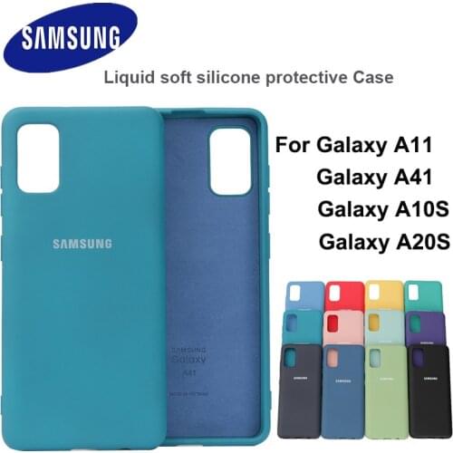 Samsung Galaxy A41 A11 Soft-Touch Protective Silky Silicone Back Case Shell Cover For Galaxy A20S A10S Phone Case