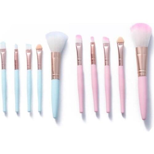 5pcs Makeup Brushes Set Beginner Beauty Tools Blush Brush Eye Shadow Brush Lip Brush Cosmetic Brush Soft Synthetic For Women